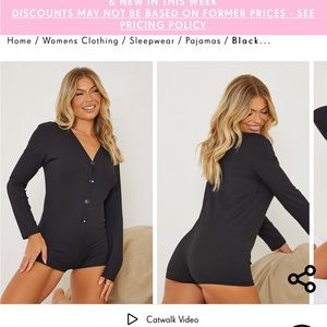 Pretty little things shorts romper